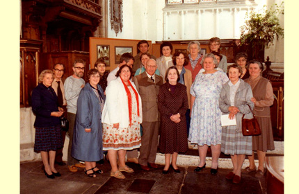 St. Gregory's: first Exhibition Opening, with family and friends