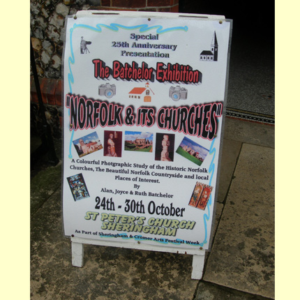 Publicity for St. Peter's Sheringham Exhibition 2010