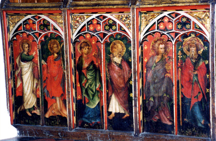Castle Acre, St. James, painted screen